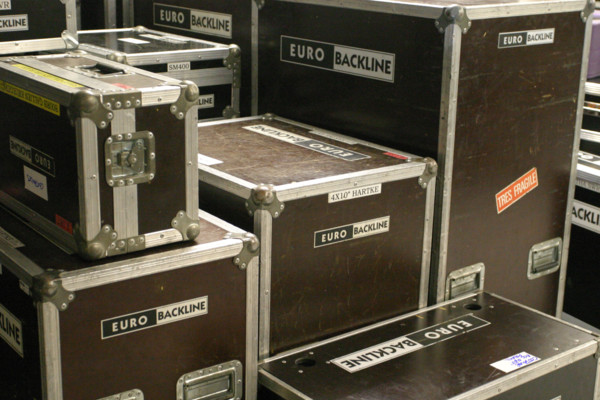 France, Basse Normandie, Manche, Cotentin, coutances, festival jazz sous les pommiers, mai 2006, ambiance concert, coulisses, technique, flight case,