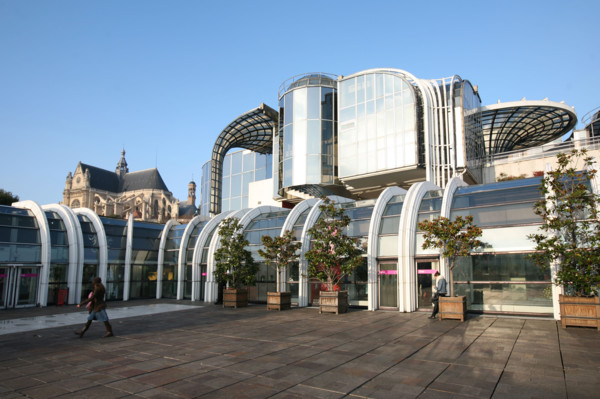 France, Paris 1e, les halles, forum des halles, commerces, immeubles
