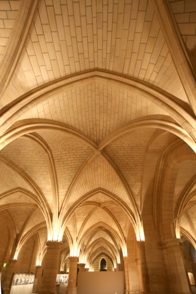 France, Paris 1e, conciergerie, ancienne prison, monument historique, voutes, medieval, salle des gens d'armes