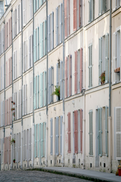 France, Paris 14e, boulevard Raspail, cite d'enfer, maisons