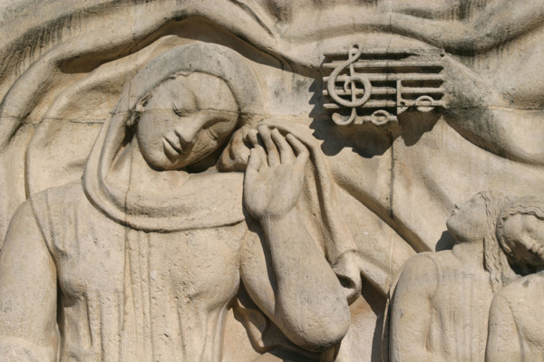 France, sculpture bas relief