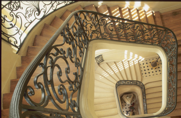 France, Paris 6e, escalier hotel de marsilly, 18 rue du cherche midi, grand escalier d'honneur,