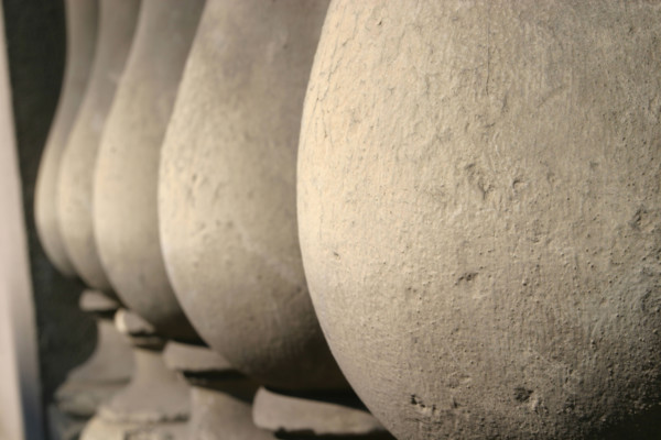 France, Paris 14e, rue cassini, detail balustrade, formes arrondies,