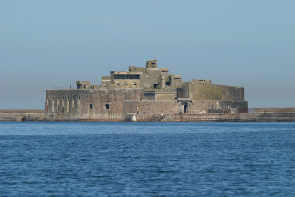 France, Basse Normandie, Manche, Cotentin, Cherbourg, rade, mer, fort central