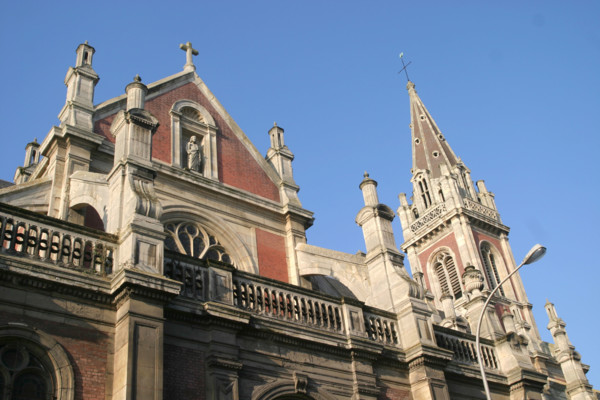 France, Haute Normandie, Seine Maritime, Rouen, rive gauche, eglise saint Sever, facade, edifice religieux,