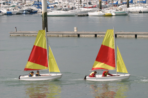France, Basse Normandie, Manche, Cotentin, Cherbourg, port Chantereyne, optimist, ecole de voile, sport nautique,
