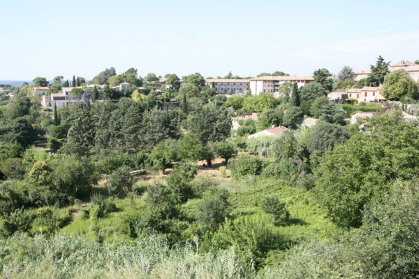 France, languedoc roussillon, gard, uzes, panorama depuis la terrasse pres de la cathedrale saint theodorit,