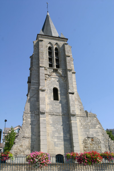 France, ile de france, essonne, massy, facade eglise, centre ville,