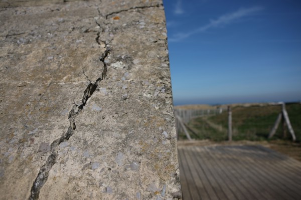 France, region nord, pas de calais, cote d'opale, cap gris nez, falaises, panorama, cross gris nez, mer du nord, blockhaus, fissure, beton, 2e guerre mondiale,