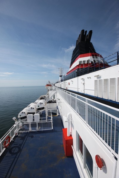 France, Haute Normandie / angleterre, seine maritime, le havre / portsmouth, traversee trans manche, a bord du ferry boat, norman voyager, navigation, en rade du havre,
