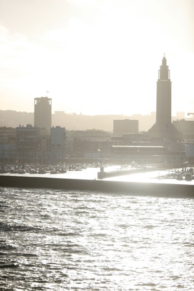 France, Haute Normandie / angleterre, seine maritime, le havre / portsmouth, traversee trans manche, a bord du ferry boat, norman voyager, navigation, mer, au petit matin, accostage au port du havre, ...
