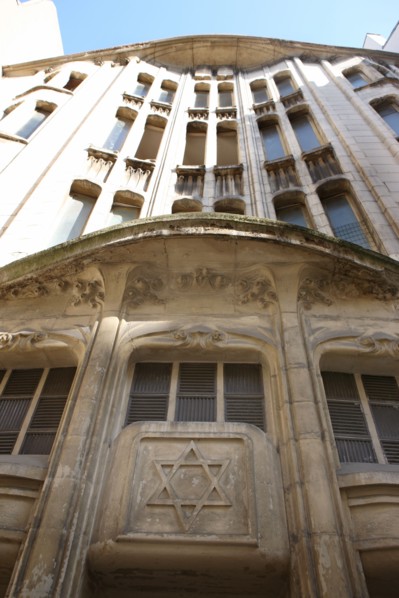 France, ile de france, paris 4e arrondissement, le marais, rue pavee, synagogue, architecte hector guimard, judaisme, religion,