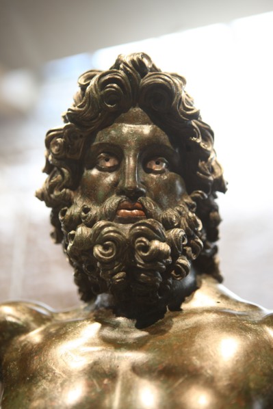 France, Haute Normandie, eure, pays d'evreux, evreux, archeveche, musee municipal, salle gallo romaine, statue de jupiter trouvee en 1840,