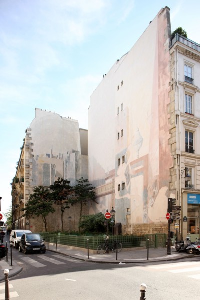 France, Ile de France, paris 3e arrondissement, rue des archives, angle avec la rue des haudriettes, jardin public,