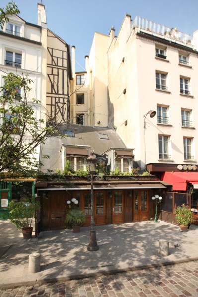 France, Ile de France, paris 5e arrondissement, rue de la bucherie, voisinage de hauteurs differentes,