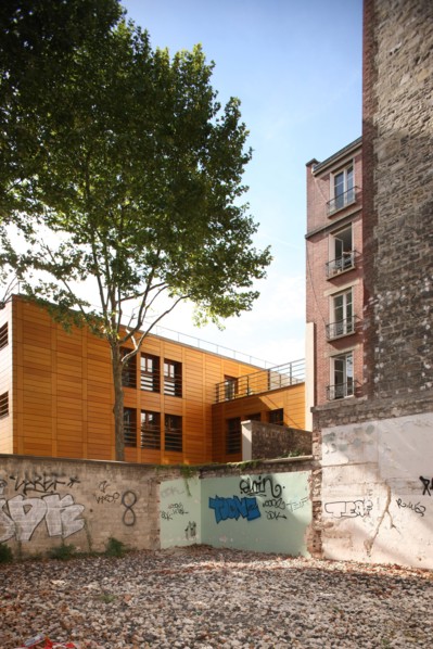 France, Ile de France, paris 15e arrondissement, 22 rue duranton, parcelle vide,