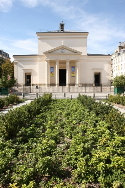 France, Ile de France, paris 17e arrondissement, place dr felix lobligeois, eglise sainte marie des batignolles, edifice religieux,