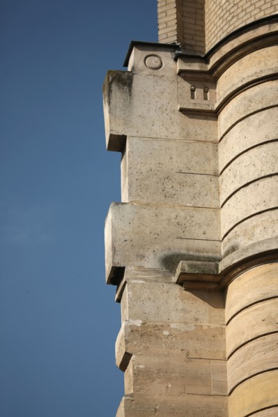 France, Small building between two heights