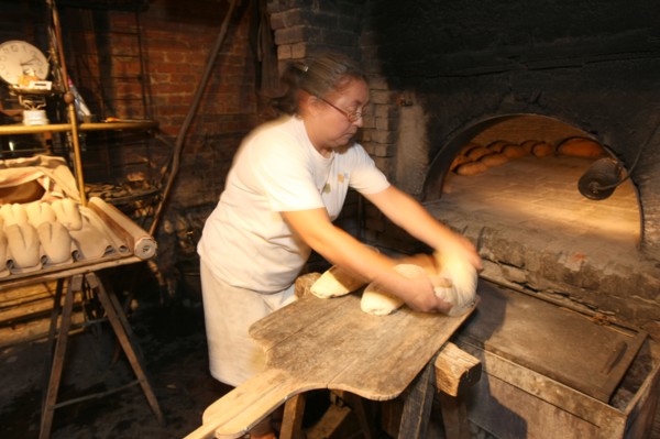France, Haute Normandie, eure, roumois, la haye de routot, four a pain, cuisson, boulanger,