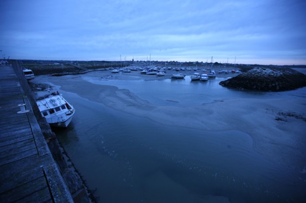 France, Basse Normandie, manche, cote des havres, portbail, littoral, mer, port, bateaux, ponton, nuit,