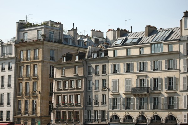 France, paris, quai des grands augustins, bord de seine, immeubles, batiments,