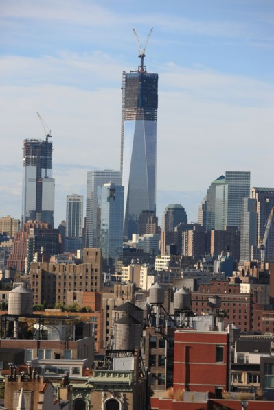 usa, etat de New York, New York City, Manhattan, tours, depuis la terrasse de l'hotel Four Points by Sheraton, 160W 25th street, reservoirs,