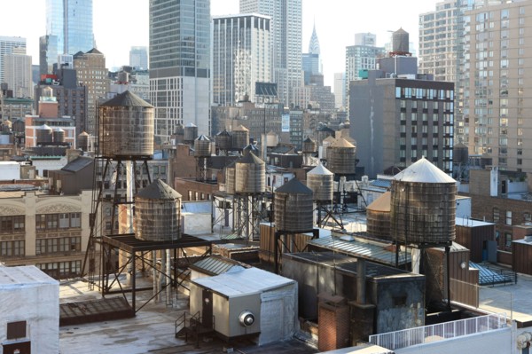 usa, etat de New York, New York City, Manhattan, Chelsea, buildings, reservoirs, depuis la terrasse de de l'hotel Four Points by Sheraton, 160W 25th, empire state,