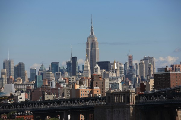 usa, etat de New York, New York City, Manhattan, brooklyn, pont de brooklyn bridge, pietons, vehicules, jogging, circulation, pointe de Manhattan, Manhattan bridge, empire state,