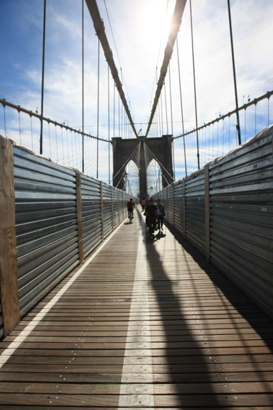 usa, etat de New York, New York City, Manhattan, brooklyn, pont de brooklyn bridge, pietons, vehicules, jogging, circulation, pointe de Manhattan,