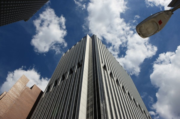 usa, etat de New York, New York City, Manhattan, financial district, pointe de Manhattan, ferry pour Staten Island, buildings,