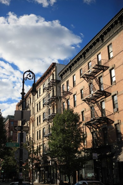 usa, state of New York, NYC, Manhattan, Lower East Side, facades, escaliers,