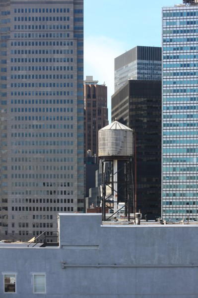 Water storage tank, New York City, USA