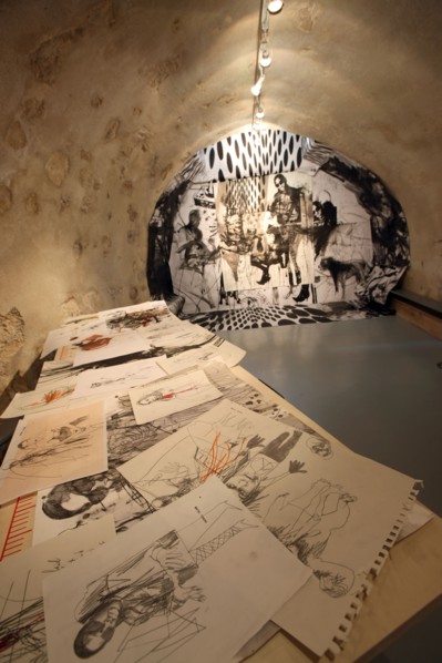 France, ile de france, paris 3e arrondissement, marais, 68 rue du vertbois, galerie gabriel et gabriel, artiste gwenael salaun, 
Date : 2011-2012