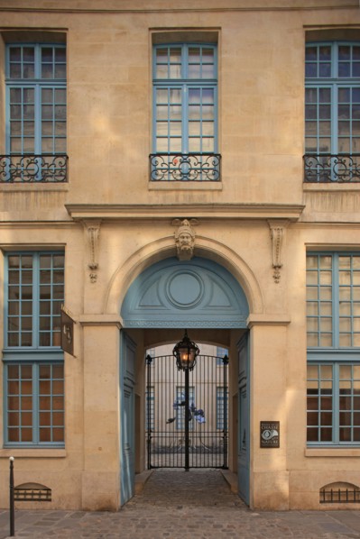 France, ile de france, paris 3e arrondissement, le marais, 62 rue des archives, hotel de montgelas, musee de la chasse, facade sur rue, 
Date : 2011-2012