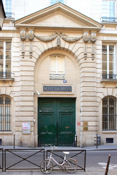 France, ile de france, paris 4e arrondissement, le marais, 16 rue des blancs manteaux, credit municipal, mont de piete, le clou, ma tante, portail, 
Date : 2011-2012
