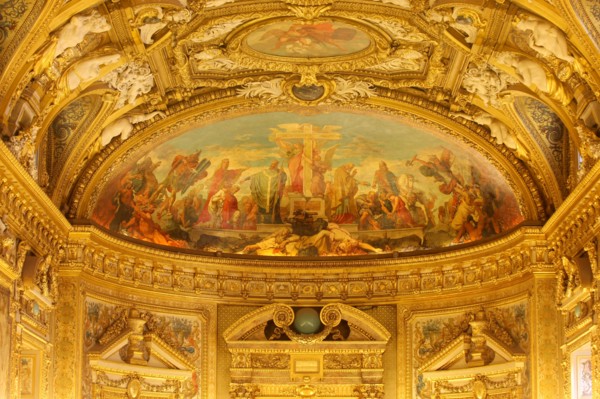 France, ile de france, paris 6e arrondissement, rue de vaugirard, palais du luxembourg, senat, salle des conferences, institution, parlement, republique, plafond peint
Date : 2011-2012
