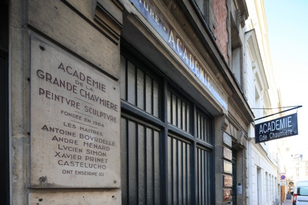 france, region ile de france, paris 6e arrondissement, montparnasse, rue de la grande chaumiere, academie de la grande chaumiere, n14.
Date : 2011-2012