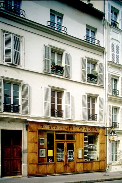 france, region ile de france, paris 6e arrondissement, montparnasse, rue de la grande chaumiere, restaurant wajda, n10.
Date : 2011-2012