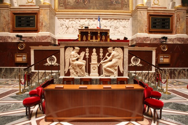 France, ile de france, paris 7e arrondissement, assemblee nationale, palais bourbon, hemicycle, chambre des deputes, institution, republique, parlement, perchoir du president

Date : 2011-2012
