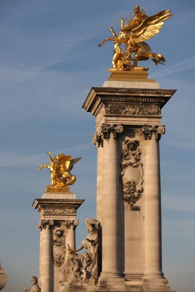 France, ile de france, paris 7e-16e arrondissement, pont alexandre III, seine, sculpture, statue,
