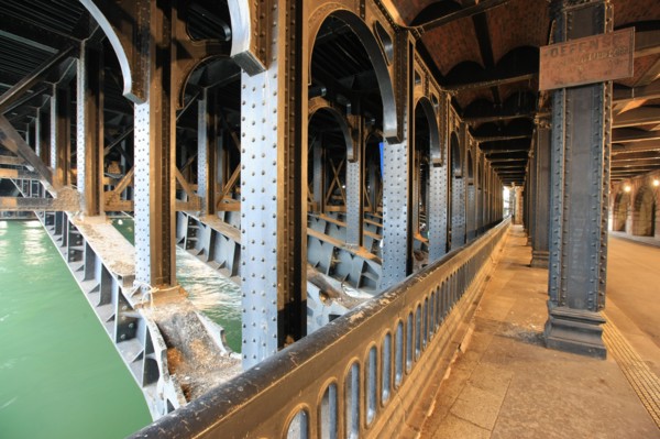 France, ile de france, paris 8e arrondissement, sous le pont alexandre III, poutrelles et rivets, ateliers fives lille, 1905,
