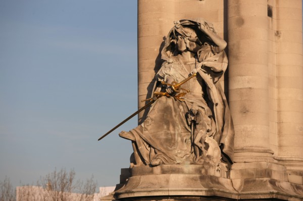 France, ile de france, paris 7e-16e arrondissement, pont alexandre III, seine, sculpture, statue,