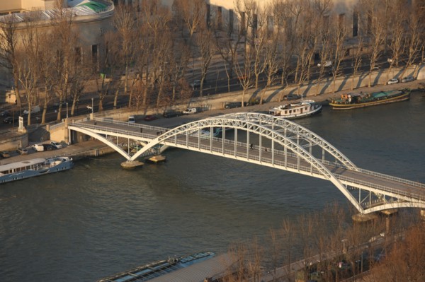 France, ile de france, paris 7e arrondissement, tour eiffel, vue depuis le 2e etage, passerelle debilly, seine,