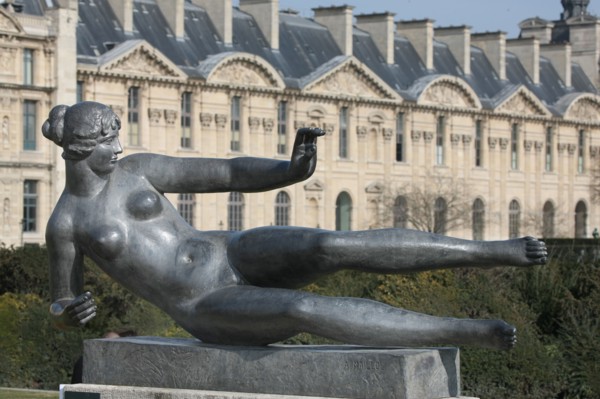France, ile de france, paris 1er arrondissement, jardin des tuileries, statue d'aristide maillol, sculpture, art, parc,