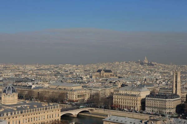 France, ile de france, paris 4e arrondissement, ile de la cite, parvis, notre dame de paris, cathedrale, montee aux tours, panorama, sacre coeur,