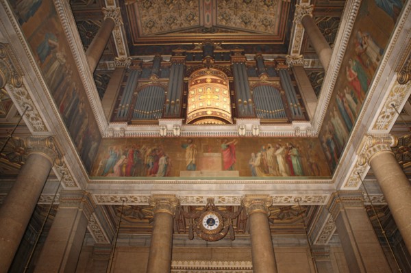 France, ile de france, paris, 10e arrondissement, rue la fayette, eglise saint vincent de paul, edifice religieux, architecte jacques hittorff, fresques de la nef de Flandrin,