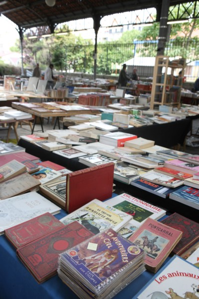 France, ile de france, paris, 15e arrondissement, 104 rue brancion, marche au livre ancien, parc georges brassens,