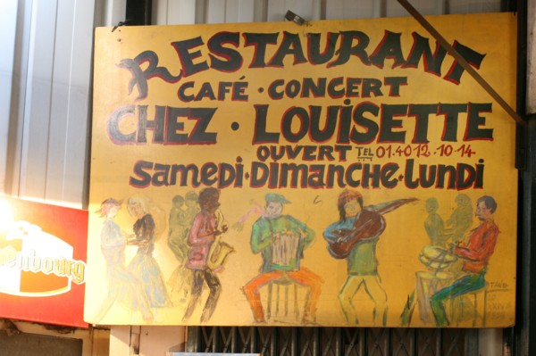 France, ile de france, paris, 18e arrondissement, porte de clignancourt, marche aux puces de saint ouen, marche vernaison, guinguette chez louisette,