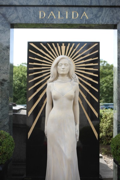 France, ile de france, paris, 18e arrondissement, 20 avenue rachel, cimetiere de montmartre, sepulture de dalida, chanteuse, sculpteur alain aslan