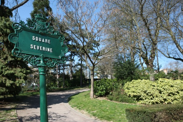 France, ile de france, paris 20e arrondissement, square severine, porte de bagnolet, jardin public,